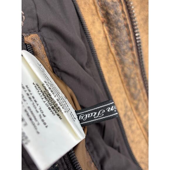 Gimo's Leather Italy Coat Size 44 Rustic Burnished Luxury Mens - Picture 14 of 16